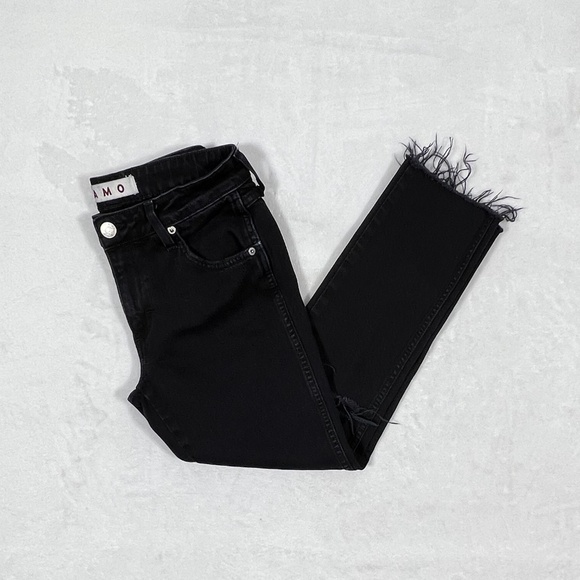 AMO "Kate"distressed black jeans - Picture 4 of 11